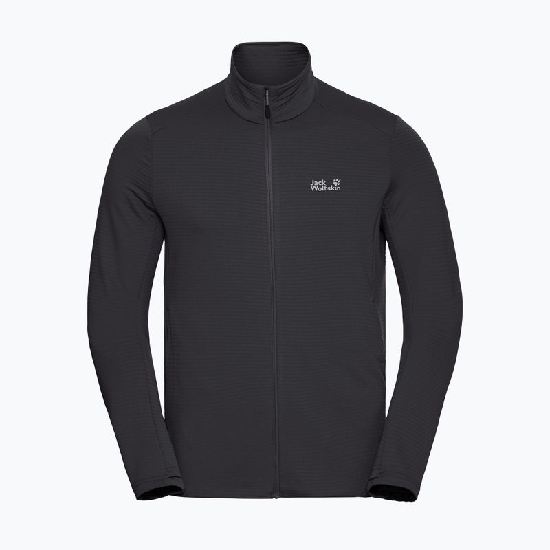 Felpa trekking da uomo  Jack Wolfskin Litestride Full Zip black 7