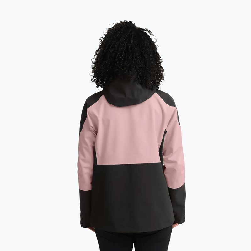 Giacca antipioggia da donna Jack Wolfskin Rockpaw 3L rosegarden 3