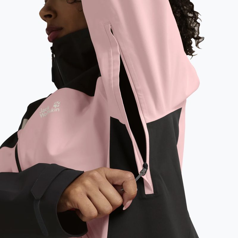 Giacca antipioggia da donna Jack Wolfskin Rockpaw 3L rosegarden 5