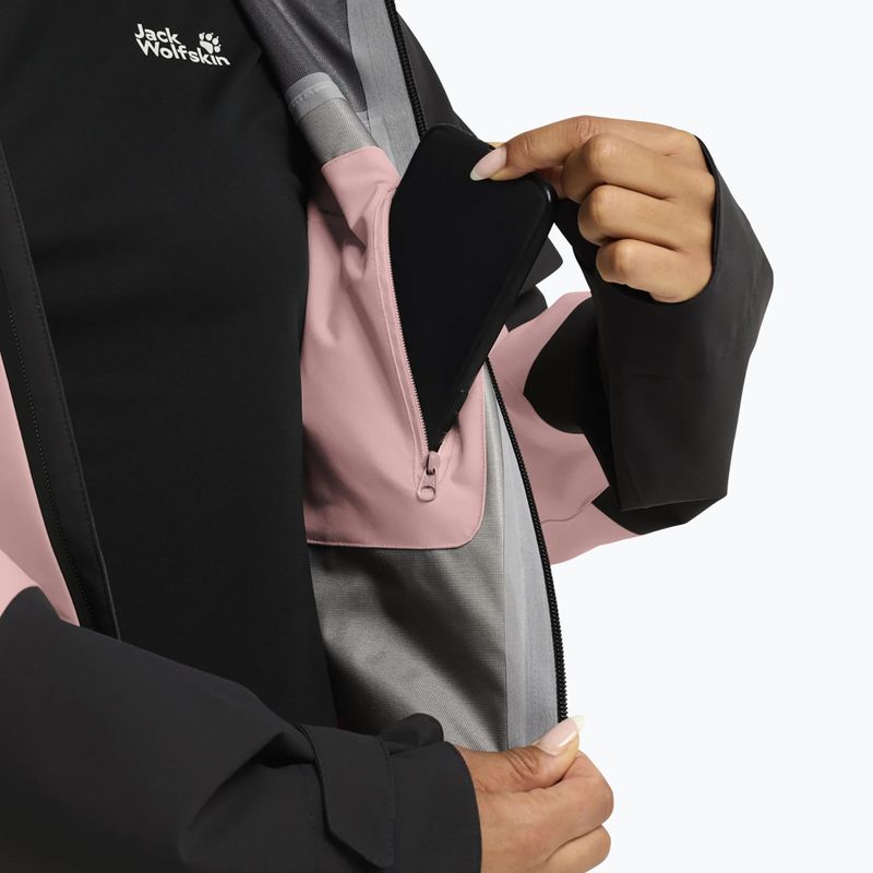Giacca antipioggia da donna Jack Wolfskin Rockpaw 3L rosegarden 6