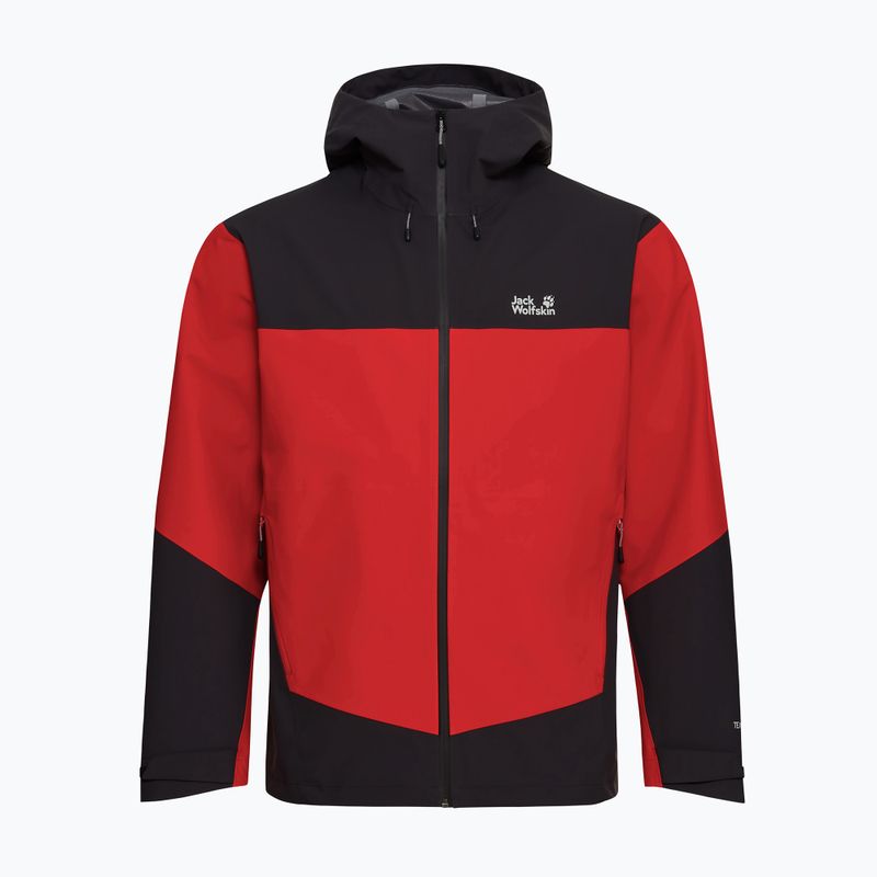 Giacca antipioggia da uomo Jack Wolfskin Rockpaw 3L siren red 7