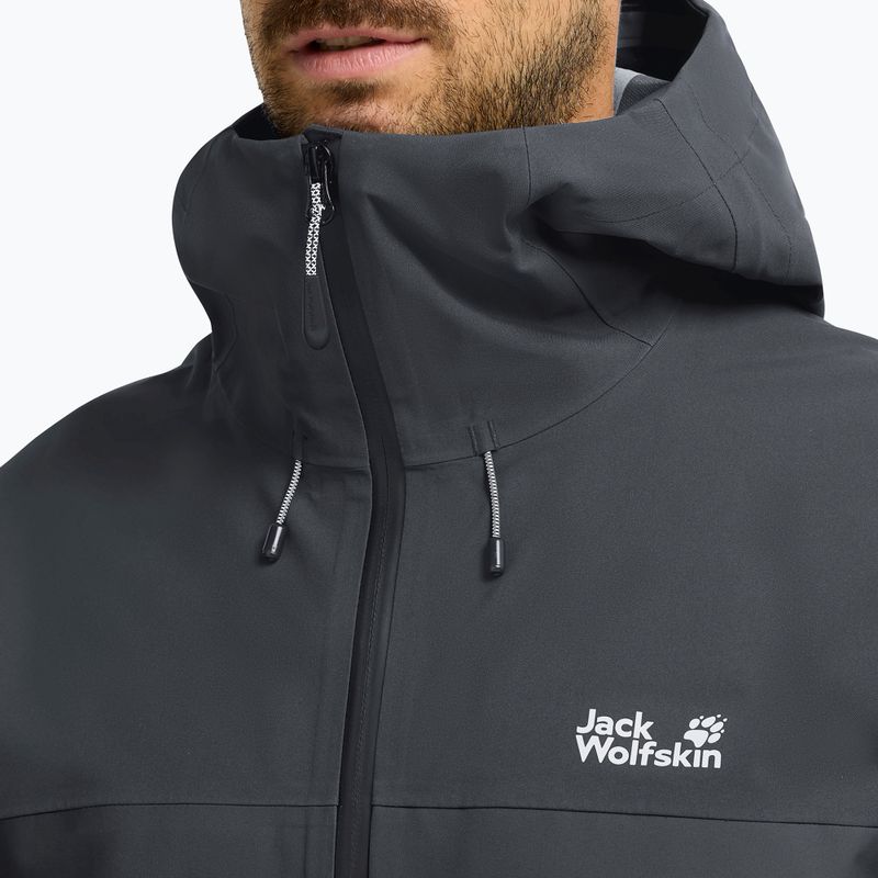 Giacca antipioggia da uomo Jack Wolfskin Rockpaw 3L phantom 4