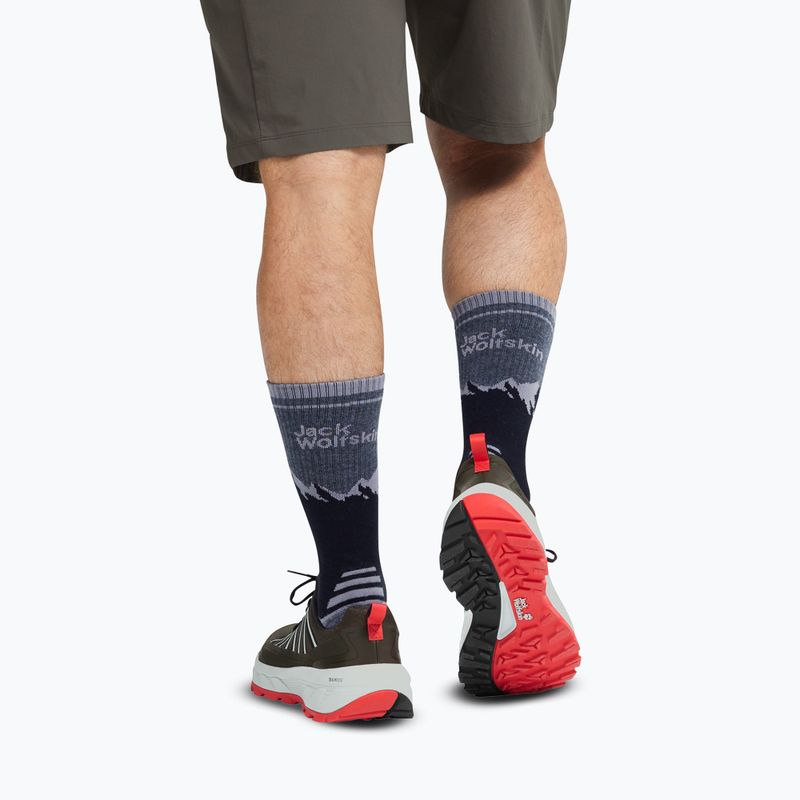 Scarpe da trekking da uomo Jack Wolfskin Wild Hike Low obsidian moss 6