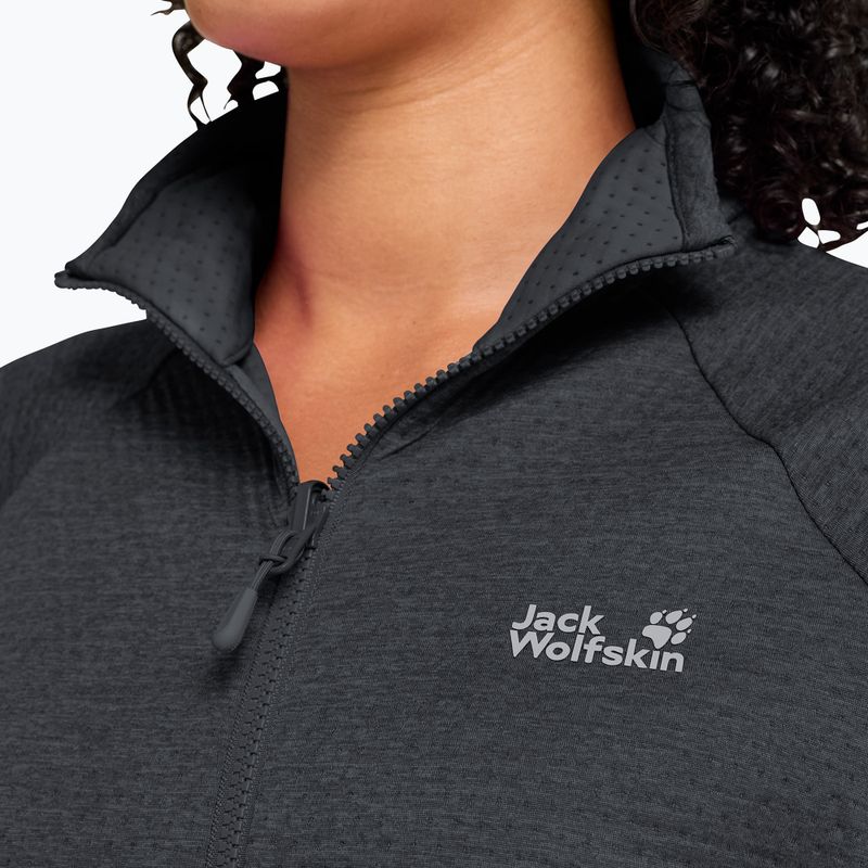 Felpa in pile da donna Jack Wolfskin Anytrail Full Zip phantom 4