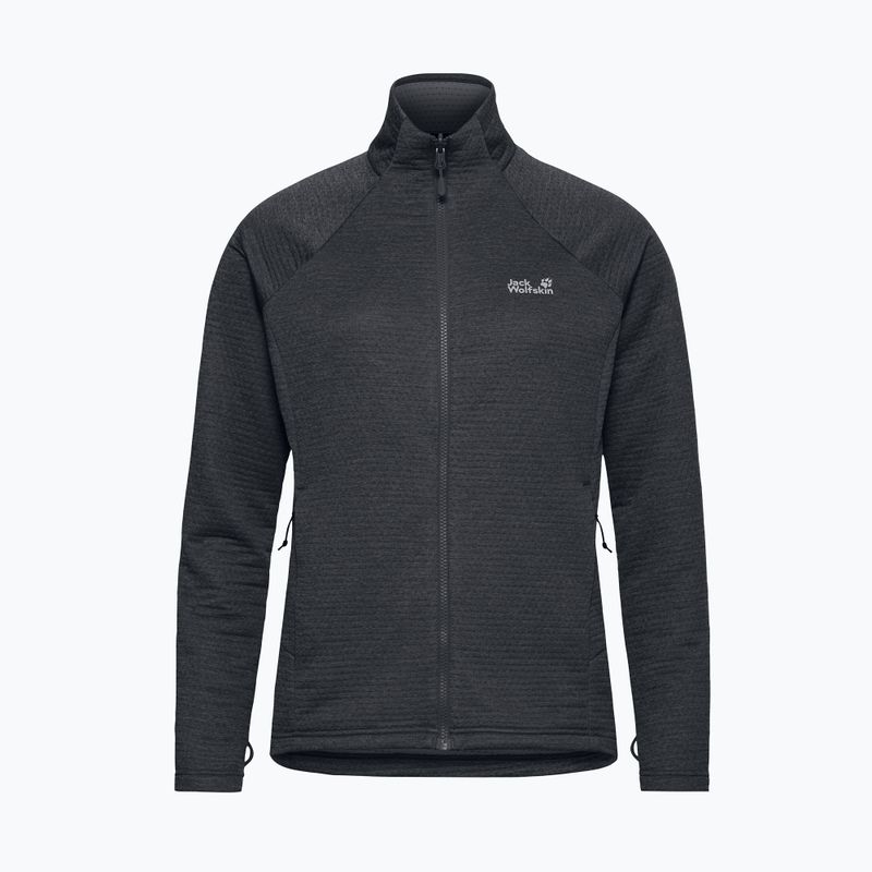 Felpa in pile da donna Jack Wolfskin Anytrail Full Zip phantom 7