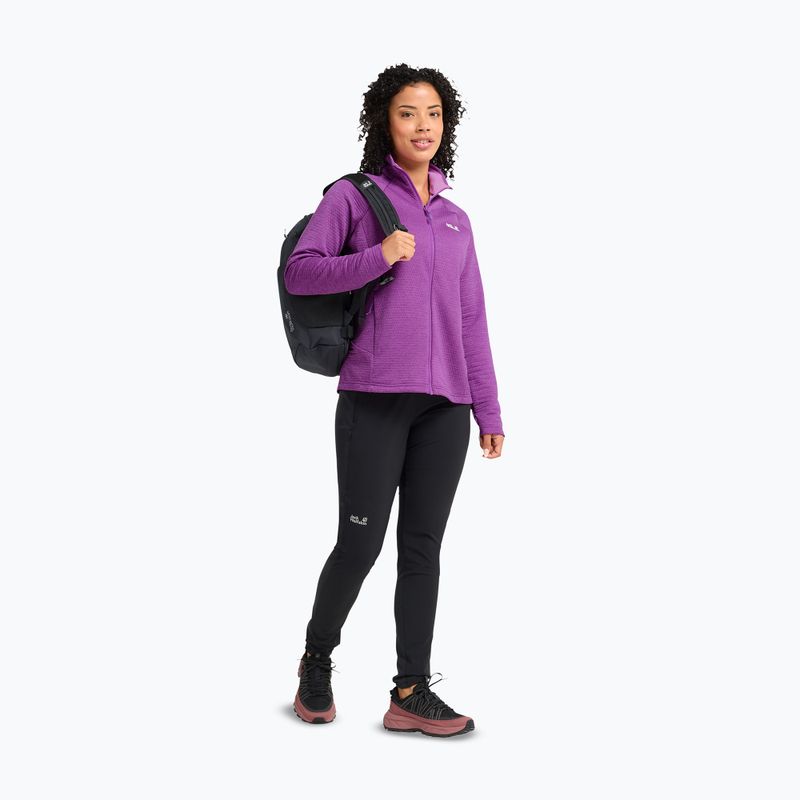 Felpa in pile da donna Jack Wolfskin Anytrail Full Zip freesia 2