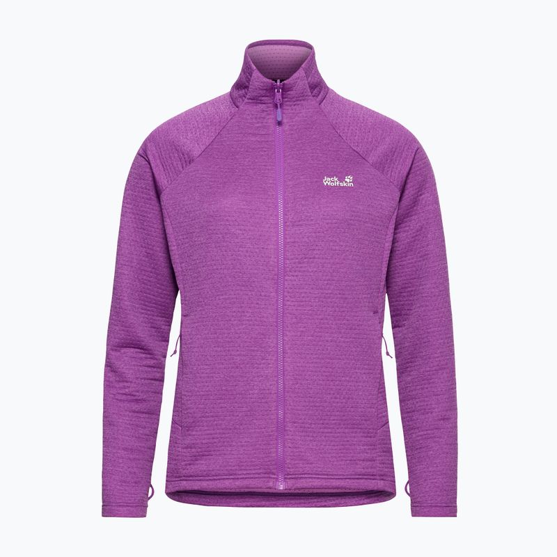Felpa in pile da donna Jack Wolfskin Anytrail Full Zip freesia 7