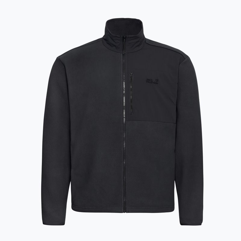 Felpa in pile da uomo Jack Wolfskin Sumetro Full Zip black 7