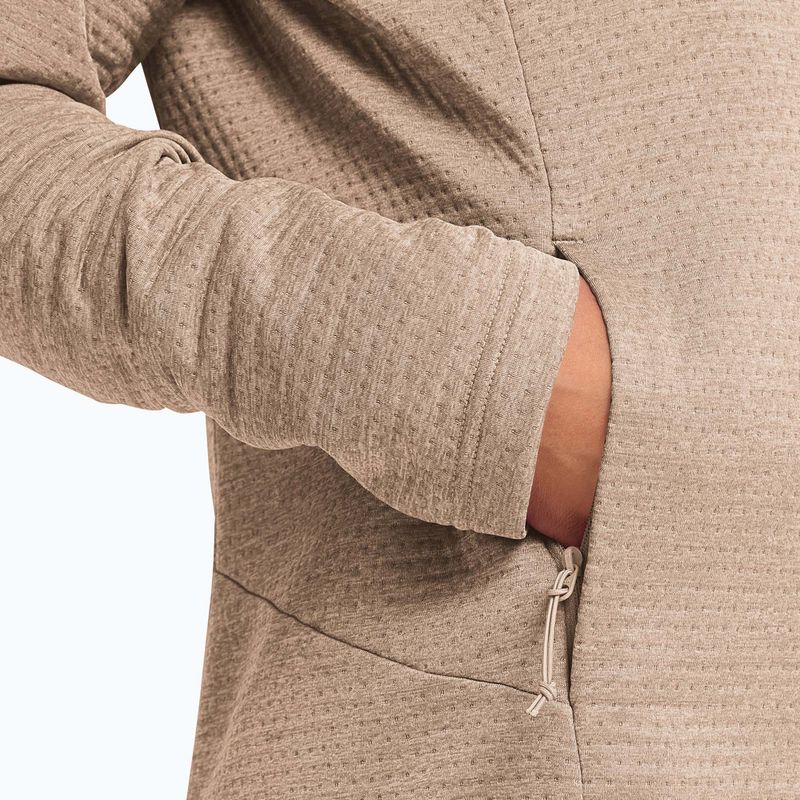 Felpa in pile da donna Jack Wolfskin Anytrail Full Zip oat 6