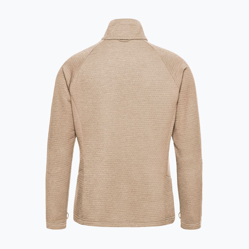 Felpa in pile da donna Jack Wolfskin Anytrail Full Zip oat 8