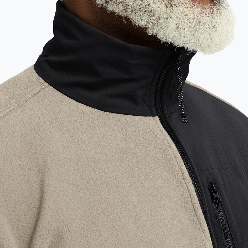 Felpa in pile da uomo Jack Wolfskin Sumetro Full Zip oyster 4