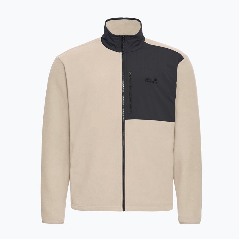 Felpa in pile da uomo Jack Wolfskin Sumetro Full Zip oyster 7