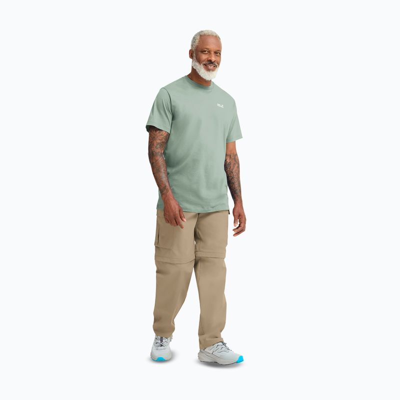 Maglietta da uomo Jack Wolfskin Essential green zinnia 2