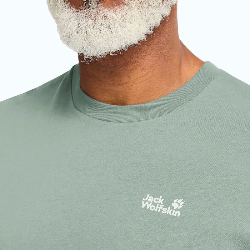 Maglietta da uomo Jack Wolfskin Essential green zinnia 4