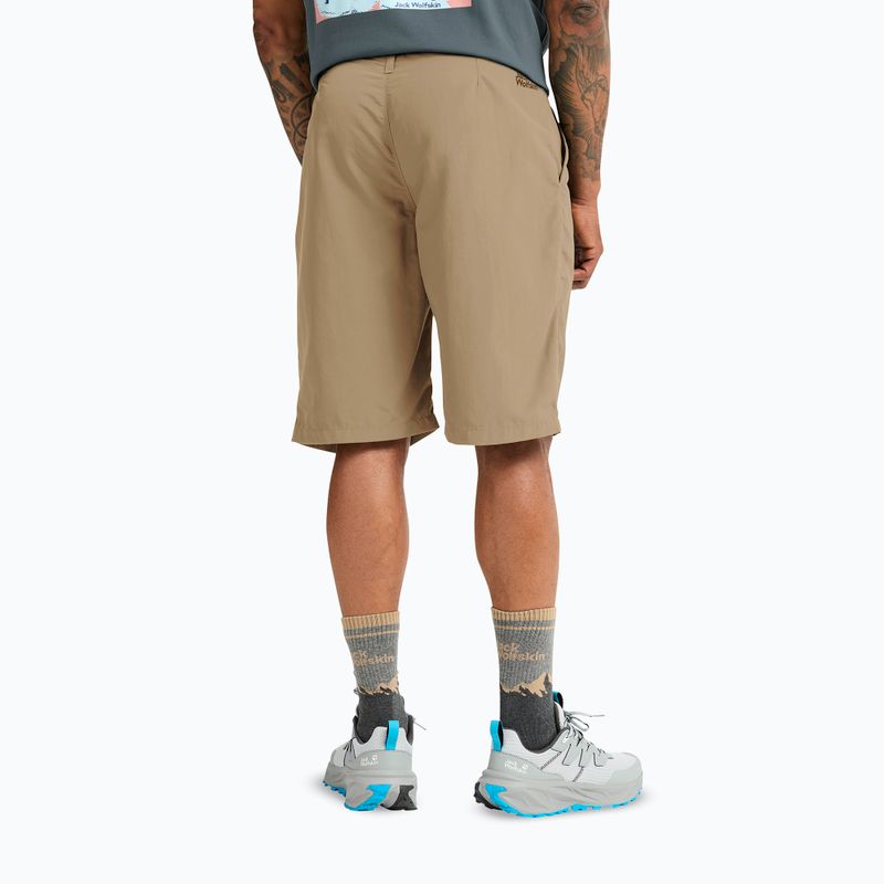 Pantaloncini da trekking da uomo Jack Wolfskin Duneland hazel wood 3