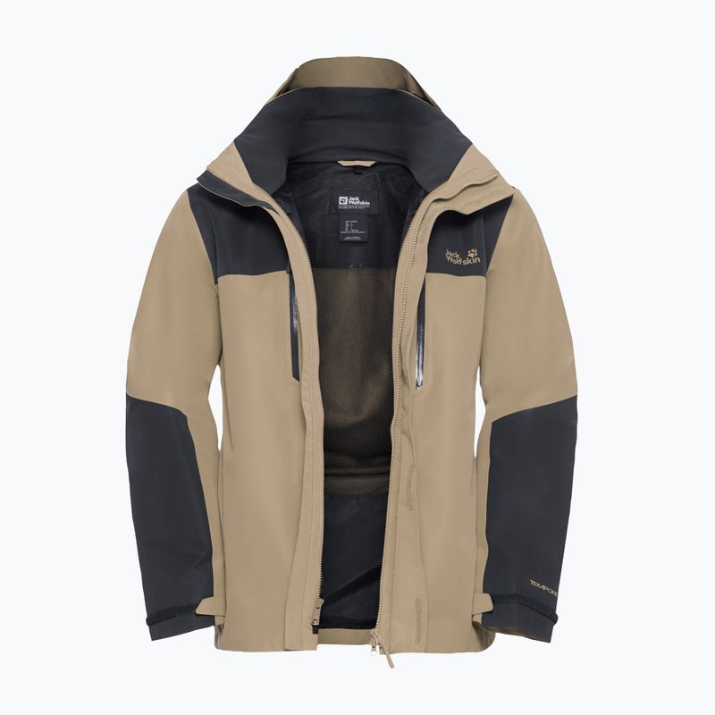 Giacca antipioggia da uomo Jack Wolfskin Jasper 2L hazel wood 9