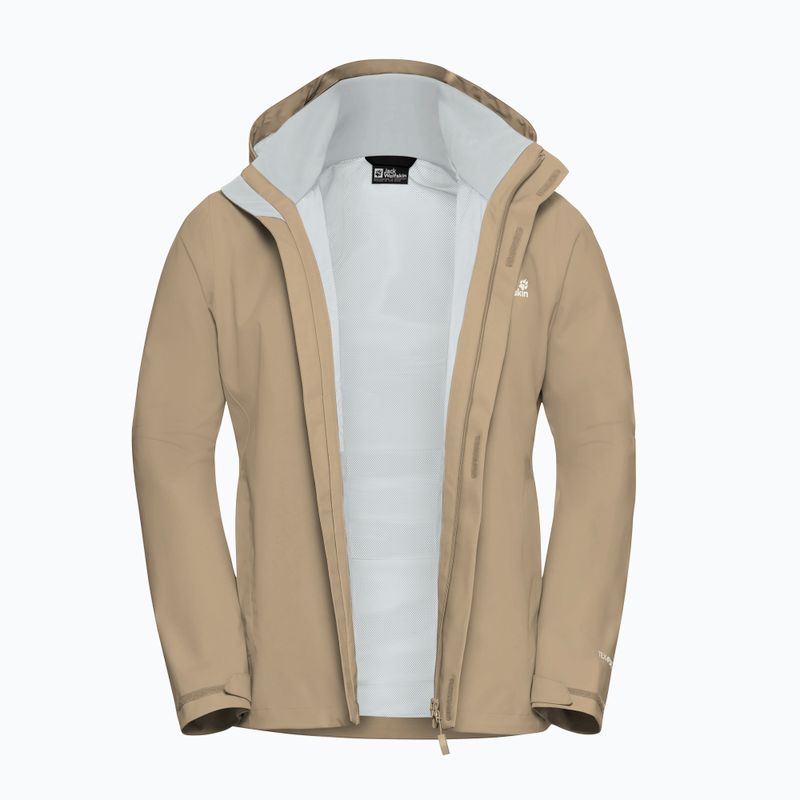 Giacca impermeabile da uomo Jack Wolfskin Trailtime 2L hazel wood 9