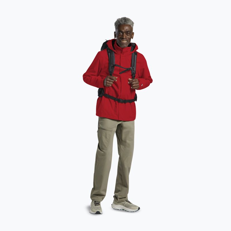 Giacca antipioggia da uomo Jack Wolfskin Trailtime 2L siren red 2
