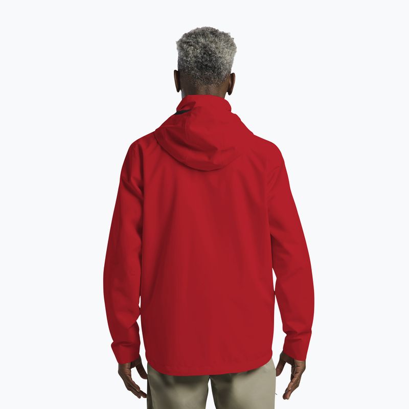 Giacca antipioggia da uomo Jack Wolfskin Trailtime 2L siren red 3