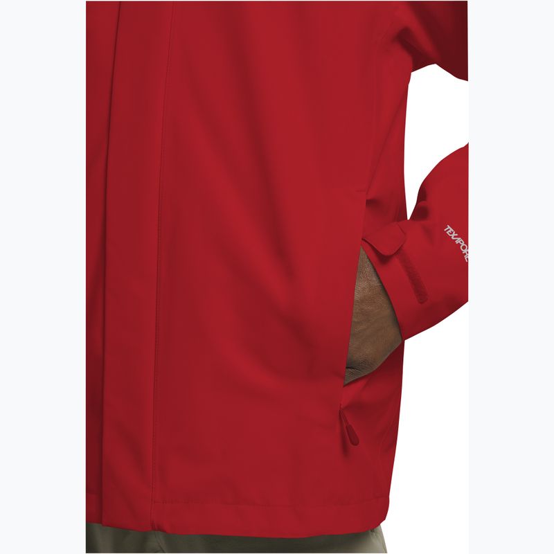 Giacca antipioggia da uomo Jack Wolfskin Trailtime 2L siren red 6