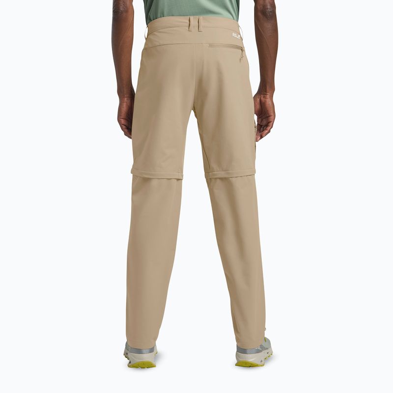 Pantaloni da trekking da uomo Jack Wolfskin Pico Trail Zip Off hazel wood 3