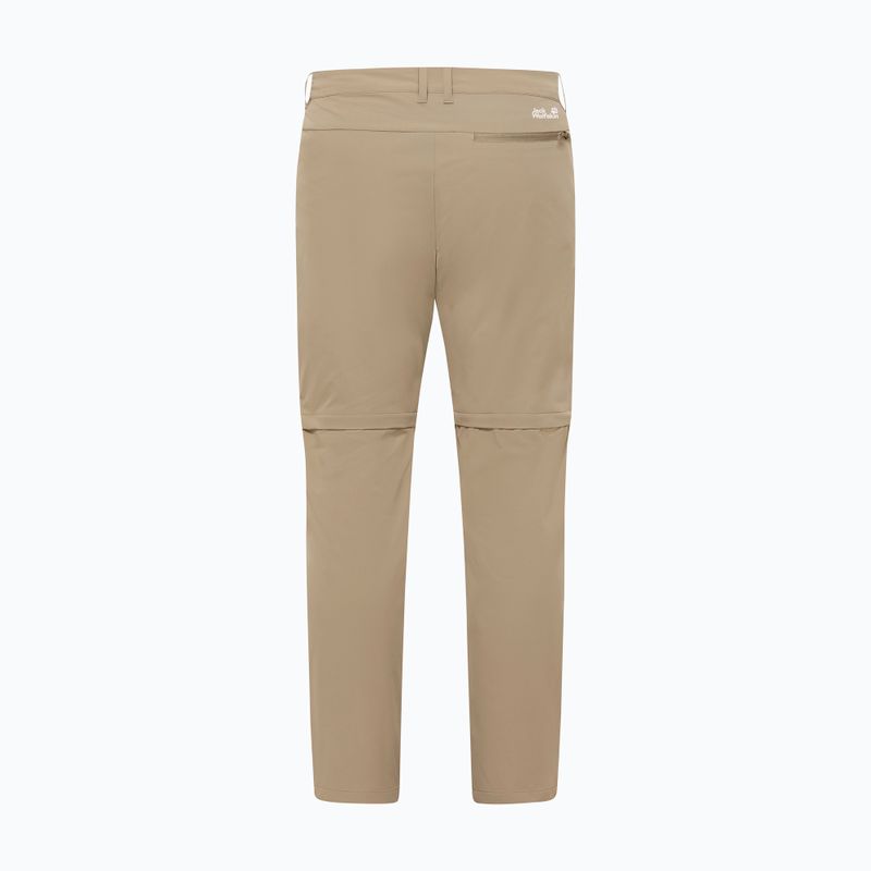 Pantaloni da trekking da uomo Jack Wolfskin Pico Trail Zip Off hazel wood 9