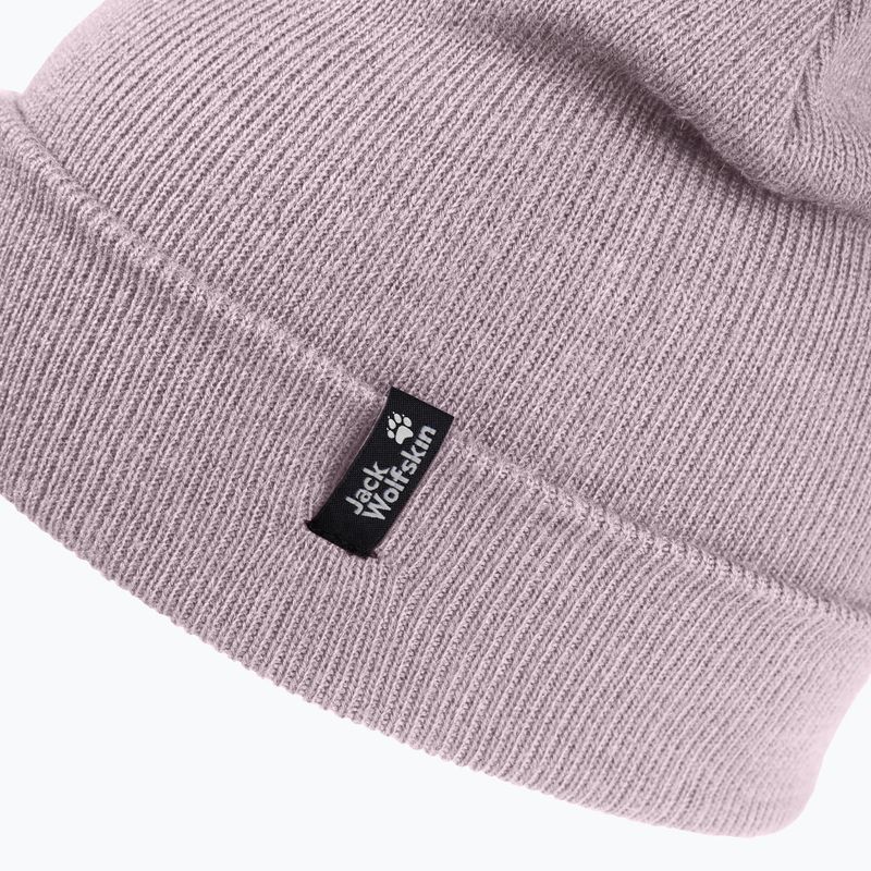 Cappello invernale Jack Wolfskin Rib dusty blush 3