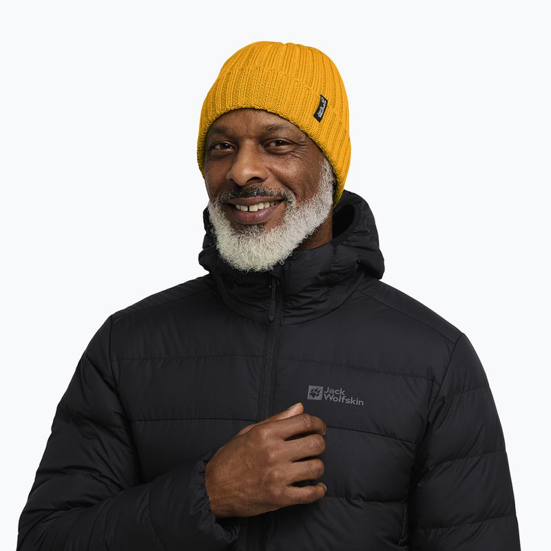 Cappello invernale Jack Wolfskin Rib Knit burly yellow jw 5