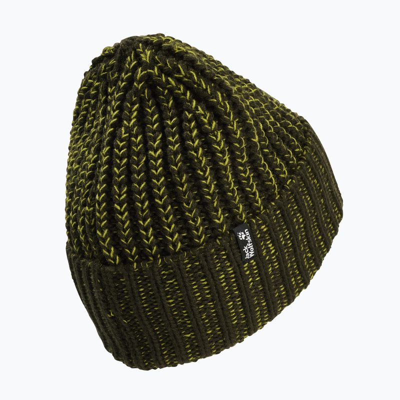 Cappello invernale Jack Wolfskin Badge Beanie obsidian moss 2