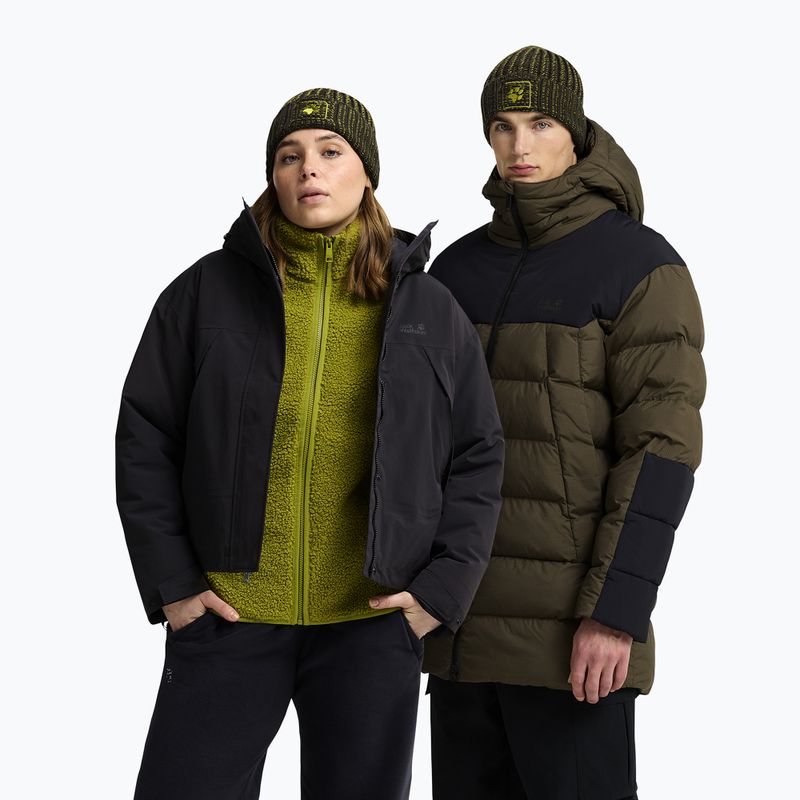 Cappello invernale Jack Wolfskin Badge Beanie obsidian moss 4