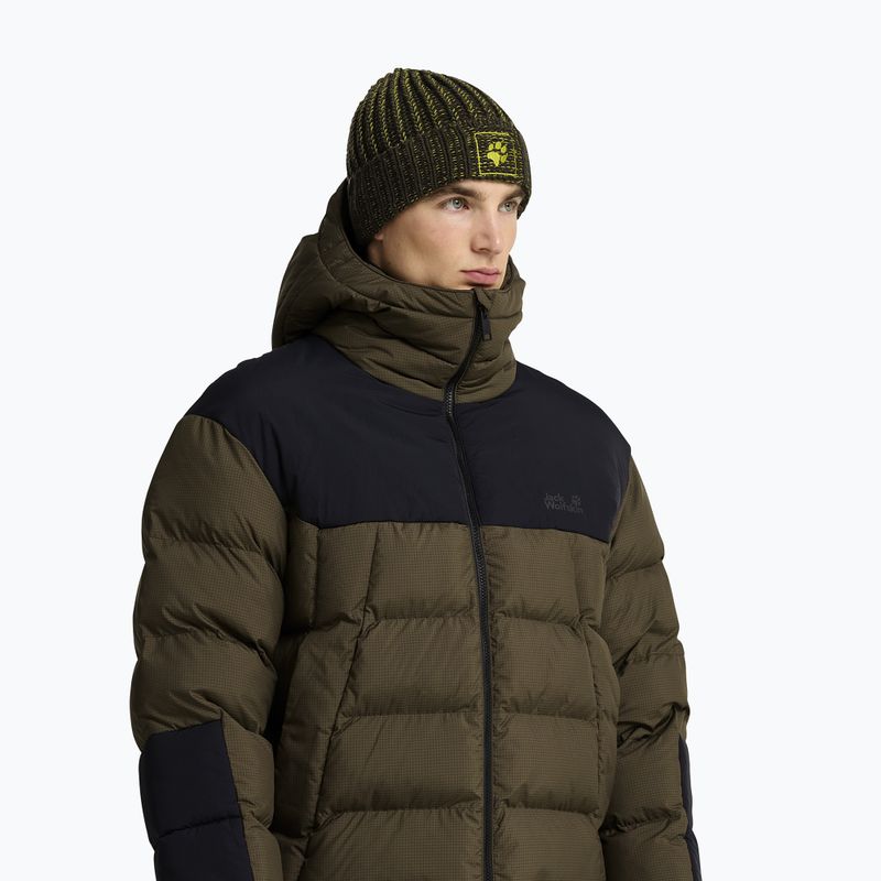 Cappello invernale Jack Wolfskin Badge Beanie obsidian moss 6
