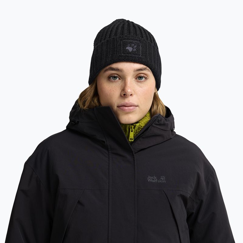 Cappello invernale Jack Wolfskin Badge Beanie black 5