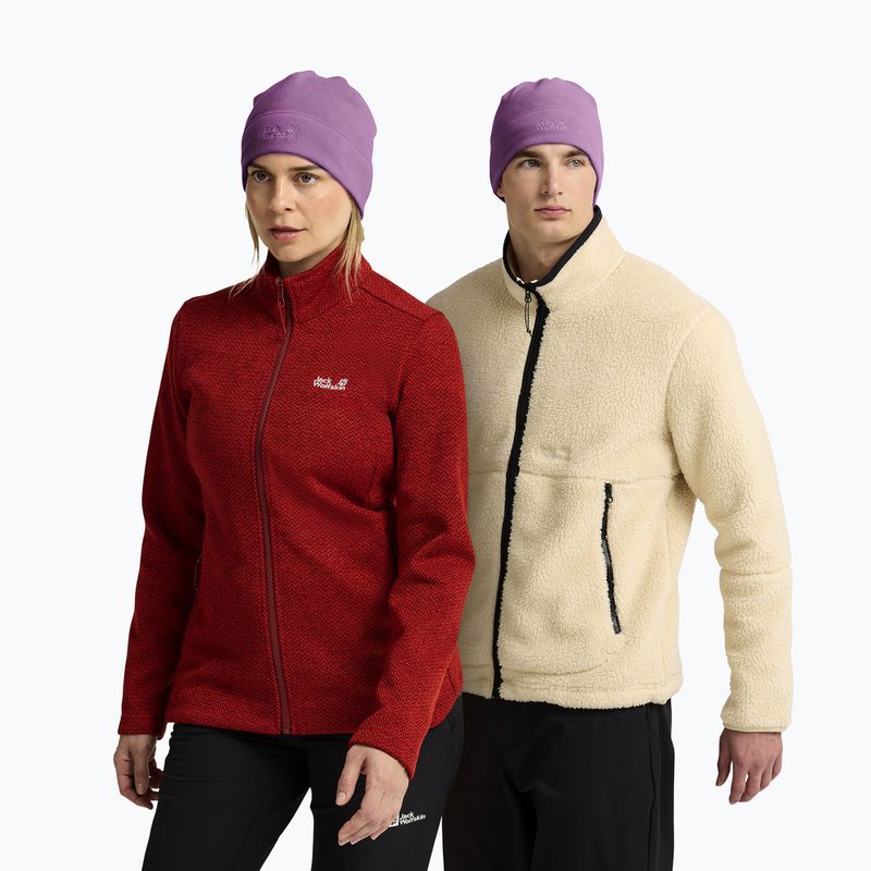 Cappello invernale Jack Wolfskin Real Stuff Beanie vivid orchid 3