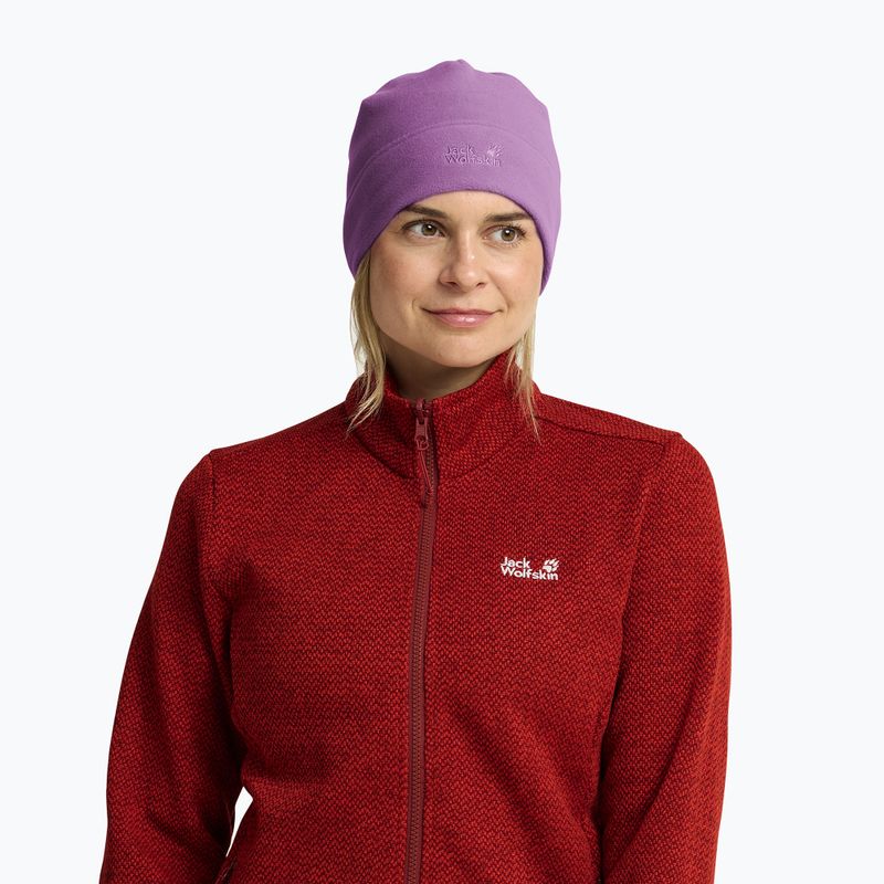 Cappello invernale Jack Wolfskin Real Stuff Beanie vivid orchid 4