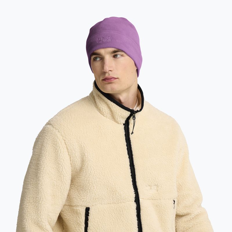 Cappello invernale Jack Wolfskin Real Stuff Beanie vivid orchid 5