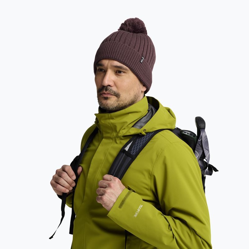 Cappello invernale Jack Wolfskin Pom Pom Beanie sheer plum 6