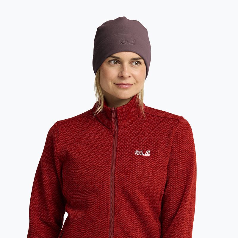 Cappello invernale Jack Wolfskin Real Stuff Beanie Sheer Plum 5