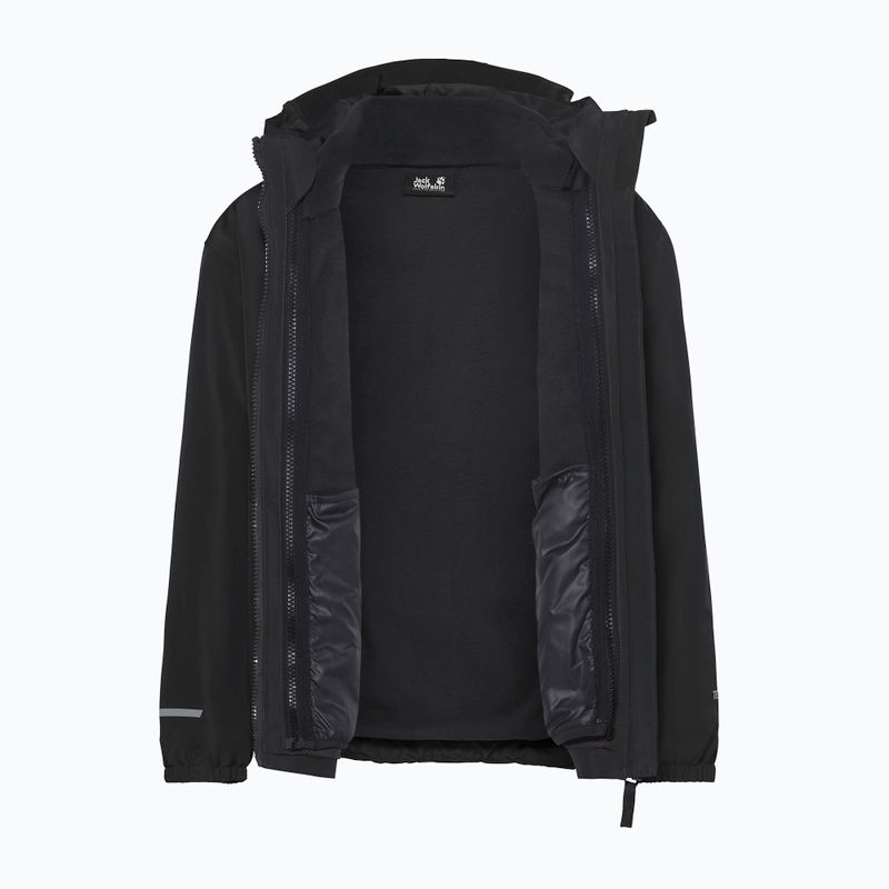 Giacca 3 in 1 da bambino Jack Wolfskin Iceland 3IN1 2026 black 4
