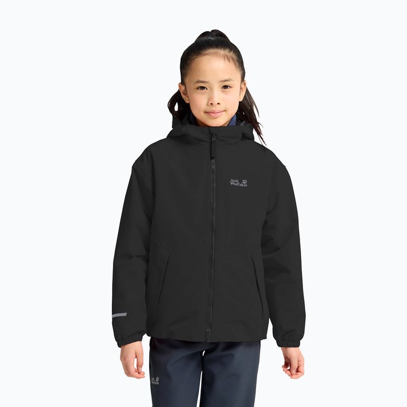 Giacca 3 in 1 da bambino Jack Wolfskin Iceland 3IN1 2026 black 11