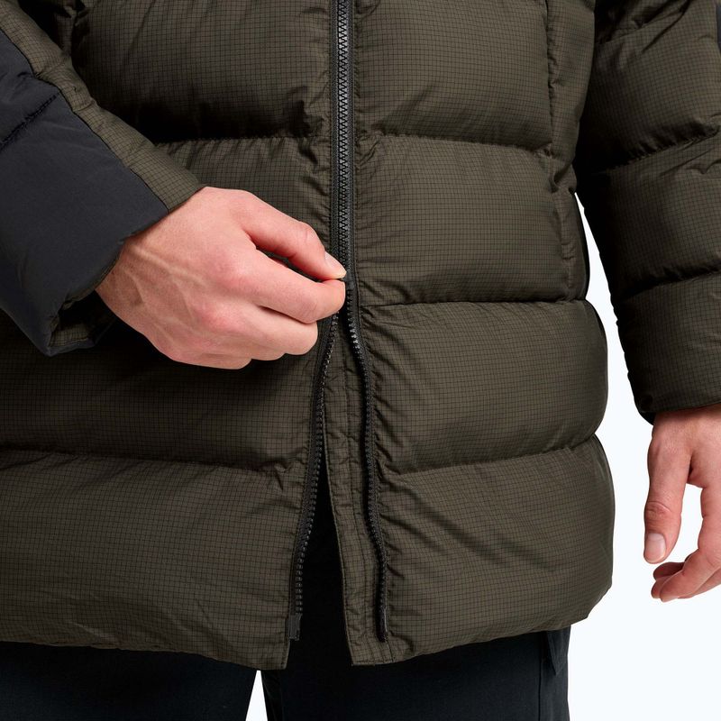 Giacca imbottita da uomo Jack Wolfskin Icy Hollow Hooded obsidian moss 6