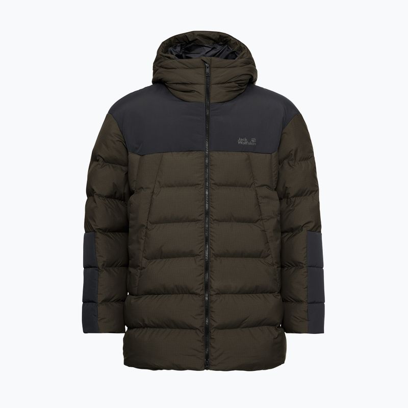 Giacca imbottita da uomo Jack Wolfskin Icy Hollow Hooded obsidian moss 7