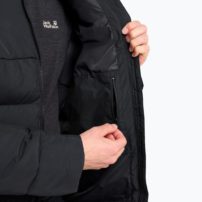 Giacca imbottita da uomo Jack Wolfskin Icy Hollow Hooded phantom 5