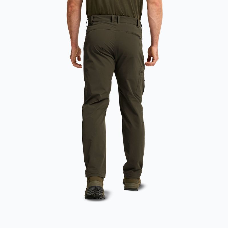 Pantaloni da trekking da uomo Jack Wolfskin Activate Flex obsidian moss 2