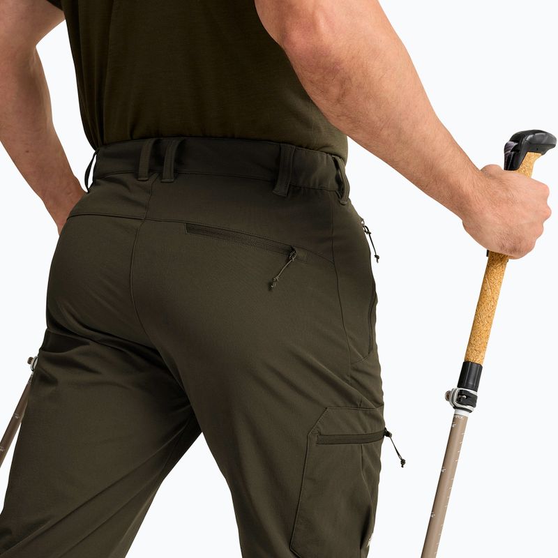 Pantaloni da trekking da uomo Jack Wolfskin Activate Flex obsidian moss 5