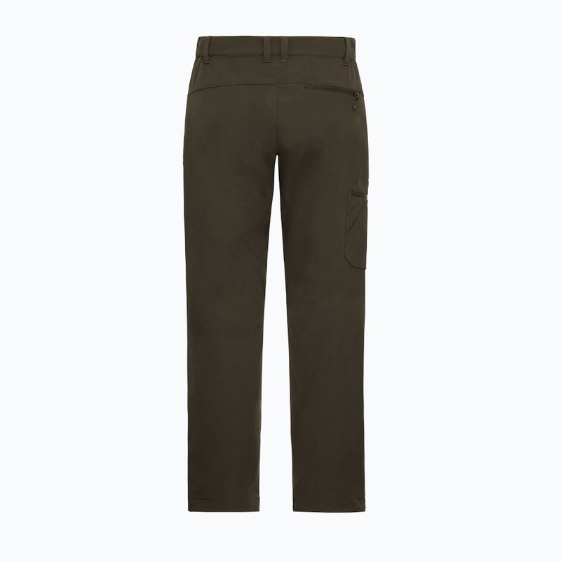 Pantaloni da trekking da uomo Jack Wolfskin Activate Flex obsidian moss 8