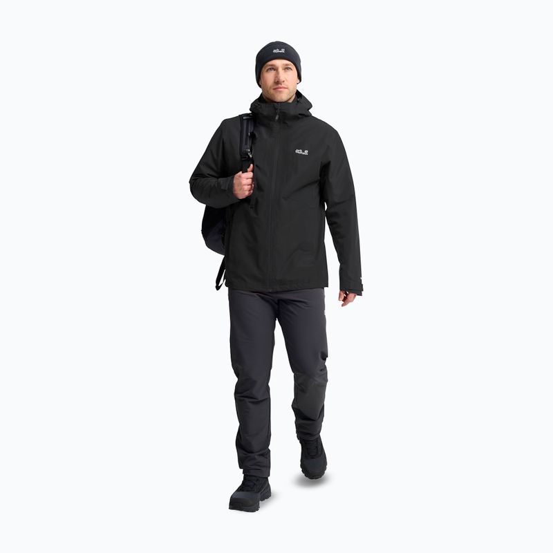 Giacca 3-in-1 da uomo Jack Wolfskin Stonetrail 3In1 black 2