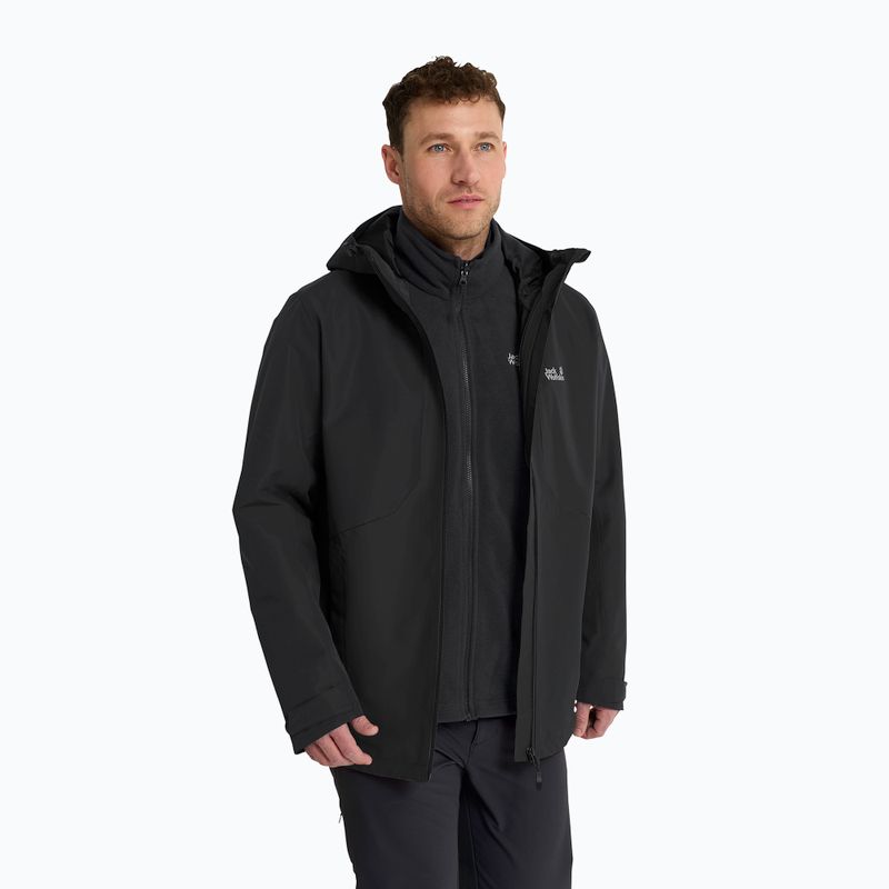 Giacca 3-in-1 da uomo Jack Wolfskin Stonetrail 3In1 black 4