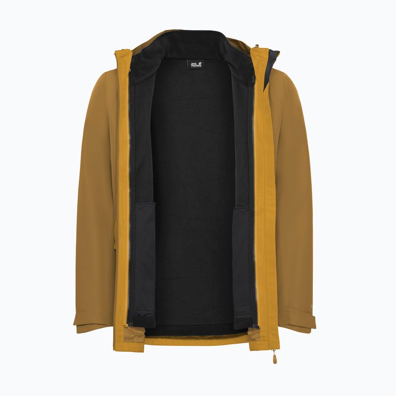 Giacca 3-in-1 da uomo Jack Wolfskin Stonetrail 3In1 burly yellow jw 13