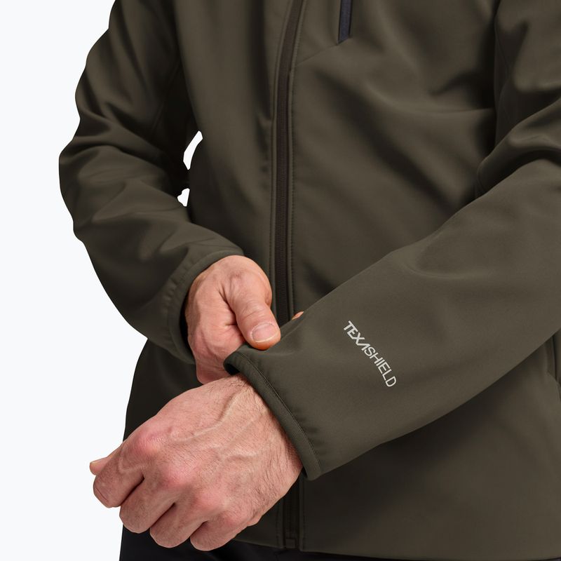 Giacca antivento da uomo Jack Wolfskin Wild Winds Hooded obsidian moss 7