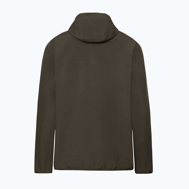 Giacca antivento da uomo Jack Wolfskin Wild Winds Hooded obsidian moss 10